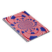 Carnet Beau drapeau américain Extraordinaire Kaleidoscope (Côté Droit)