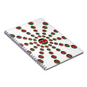 Carnet Beau Drapeau circulaire kenyan : Un design radial (Côté Droit)