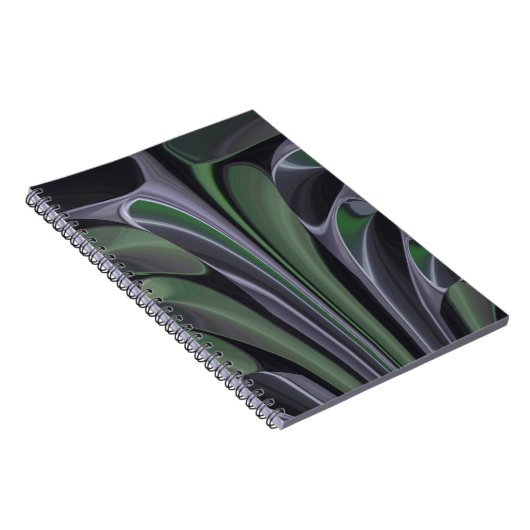 Carnet Beau Extraordinaire Vert Aurora Texture Art Design (Côté Droit)