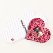 Carnet Beau floral personnalisé rouge (Intérieur)