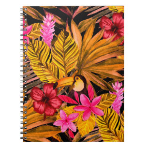 Carnet Beau fond motif d'été fleuri sans soudure