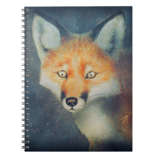 Carnet Beau Fox Art spirale liée
