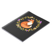 Carnet Beau Fox Floral Wreath Papillon mou (Côté gauche)