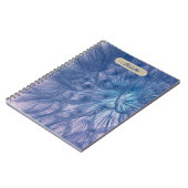 Carnet Beau Grand Dandelion bleu ciré (Côté gauche)