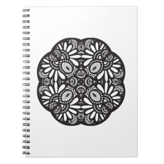 Carnet Beau griffonnage de carré noir de Deco