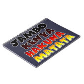 Carnet Beau Jambo Kenya Hakuna Matata Beau Art (Côté gauche)