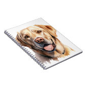 CARNET BEAU LABRADOR JAUNE RÉCUPÉRER CHIEN (Côté Droit)