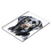 CARNET BEAU LABRADOR NOIR RÉCUPÉRER CHIEN (Côté gauche)