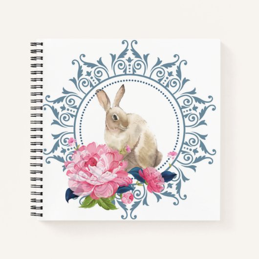 Carnet Beau lapin de Pâques (Devant)