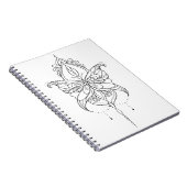 Carnet Beau Mandala Butterfly Design Motif (Côté Droit)