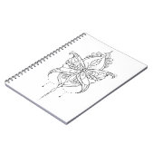 Carnet Beau Mandala Butterfly Design Motif (Côté gauche)