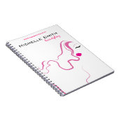 Carnet Beau marquage à chaud de Hairstyling de cheveux de (Côté Droit)