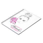 Carnet Beau marquage à chaud d'illustration de mode de (Côté gauche)