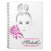 Carnet Beau marquage à chaud d'illustration de mode de (Devant)