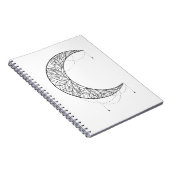 Carnet Beau Motif de design Mandala Moon (Côté Droit)