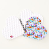 Carnet Beau motif de fleurs et de feuilles (Intérieur)