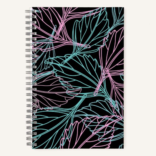 Carnet Beau motif feuille (Recto)