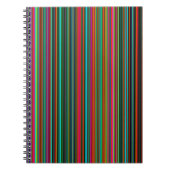 Carnet Beau Motif multicolore coloré (Devant)
