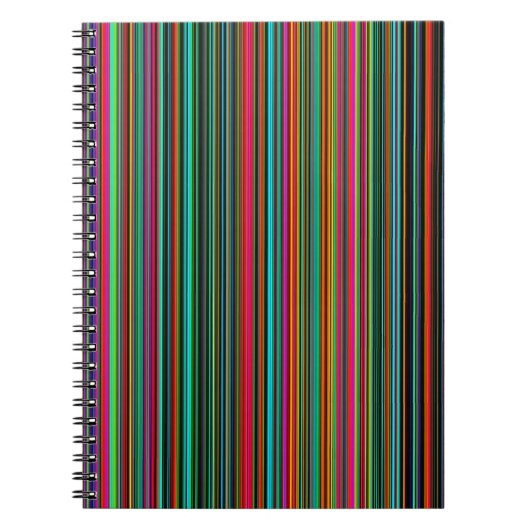 Carnet Beau Motif multicolore coloré (Devant)