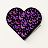 Carnet Beau motif papillon personnalisé (Dos)