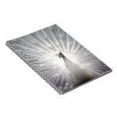 Carnet Beau paon blanc (Côté Droit)