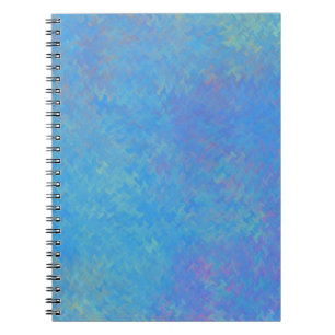 Carnet Beau papier bleu marbré