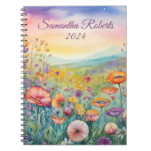 Carnet Beau Paysage Fleurs (Devant)