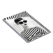 Carnet Beau Portrait D'Art Des Femmes Noires Et Blanches (Côté Droit)