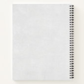 Carnet Beau portrait de tête de léopard en aquarelle (Dos)