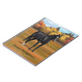 Carnet Beau Stallion Cheval du Quartier Noir (Côté gauche)