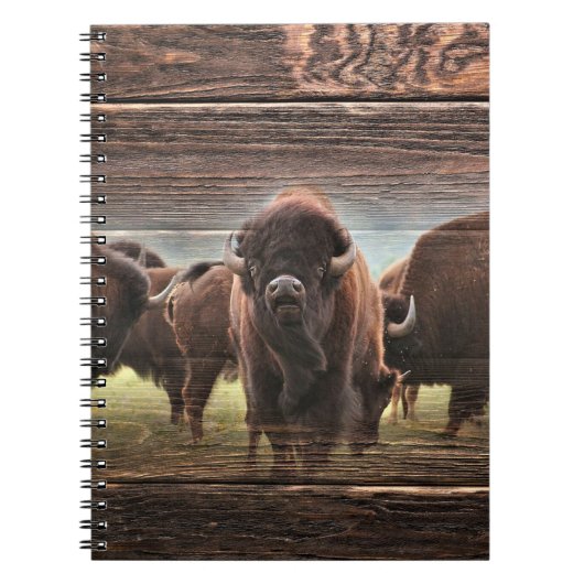 Carnet Beau troupeau de bisons (Devant)