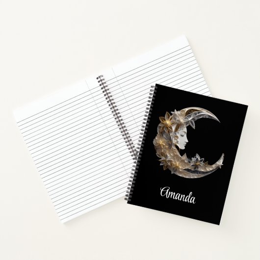 Carnet Beau visage dans la lune (Intérieur)