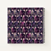 Carnet Beaucoup de Motif de chats galaxy (Dos)