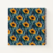 Carnet Beaucoup de tournesols ensoleillés.... (Dos)