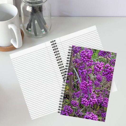 Carnet Beauté américaine pourpre Botanique