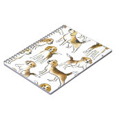 Carnet Beauté beagle : Motif de chien aquarelle (Côté gauche)