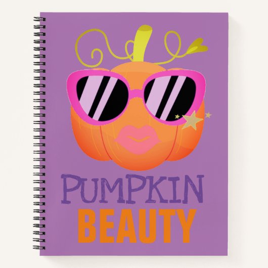 Carnet beauté citrouille (Devant)