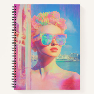 Carnet Beauté côtière de Neon avec lunettes de soleil