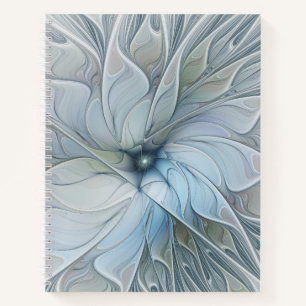 Carnet Beauté Élégante Fleur d'Art Abstrait Moderne Fract