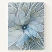 Carnet Beauté Élégante Fleur d'Art Abstrait Moderne Fract (Dos)