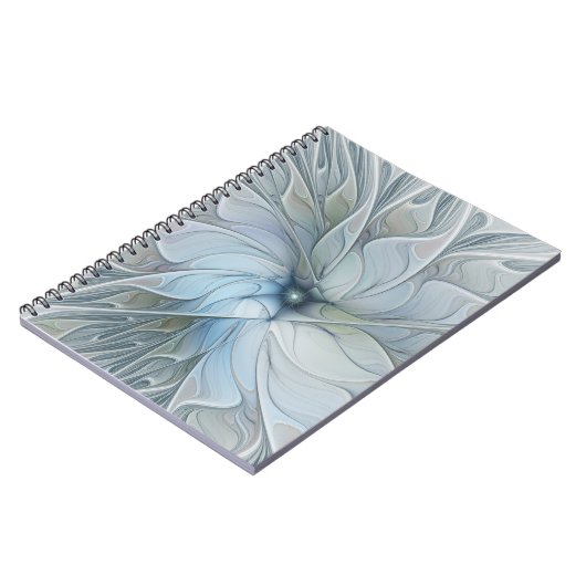 Carnet Beauté élégante Moderne Abstraite Fractal Art Flow (Côté gauche)