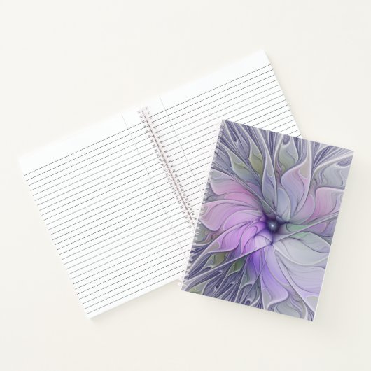 Carnet Beauté étonnante Fleur d'art Abstrait fractal mode (Intérieur)