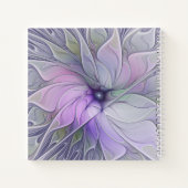 Carnet Beauté étonnante Fleur d'art Abstrait fractal mode (Dos)