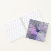 Carnet Beauté étonnante Fleur d'art Abstrait fractal mode (Intérieur)