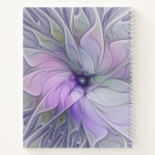 Carnet Beauté étonnante Fleur d'art Abstrait fractal mode (Dos)