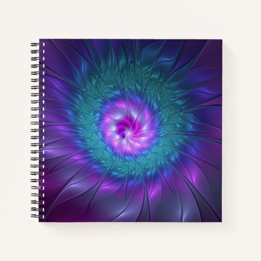 Carnet Beauté florale Abstraite Fleur d'art fractionnée c (Devant)