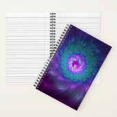 Carnet Beauté florale Abstraite Fleur d'art fractionnée c (À l'intérieur)