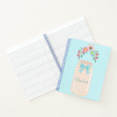 Carnet Beauté florale bleue (Intérieur)