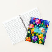 Carnet Beauté florale colorée Personnalisée (Intérieur)