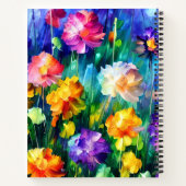 Carnet Beauté florale colorée Personnalisée (Dos)